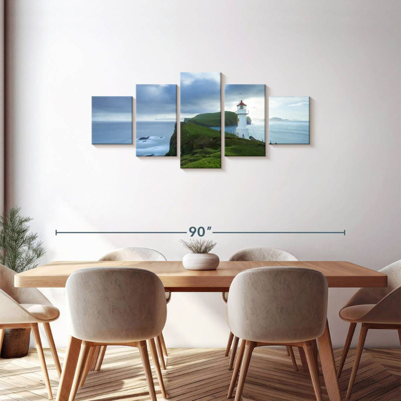 Ocean Lighthouse, 30" H x 68" W