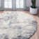 Tapis abstrait gris / ivoire