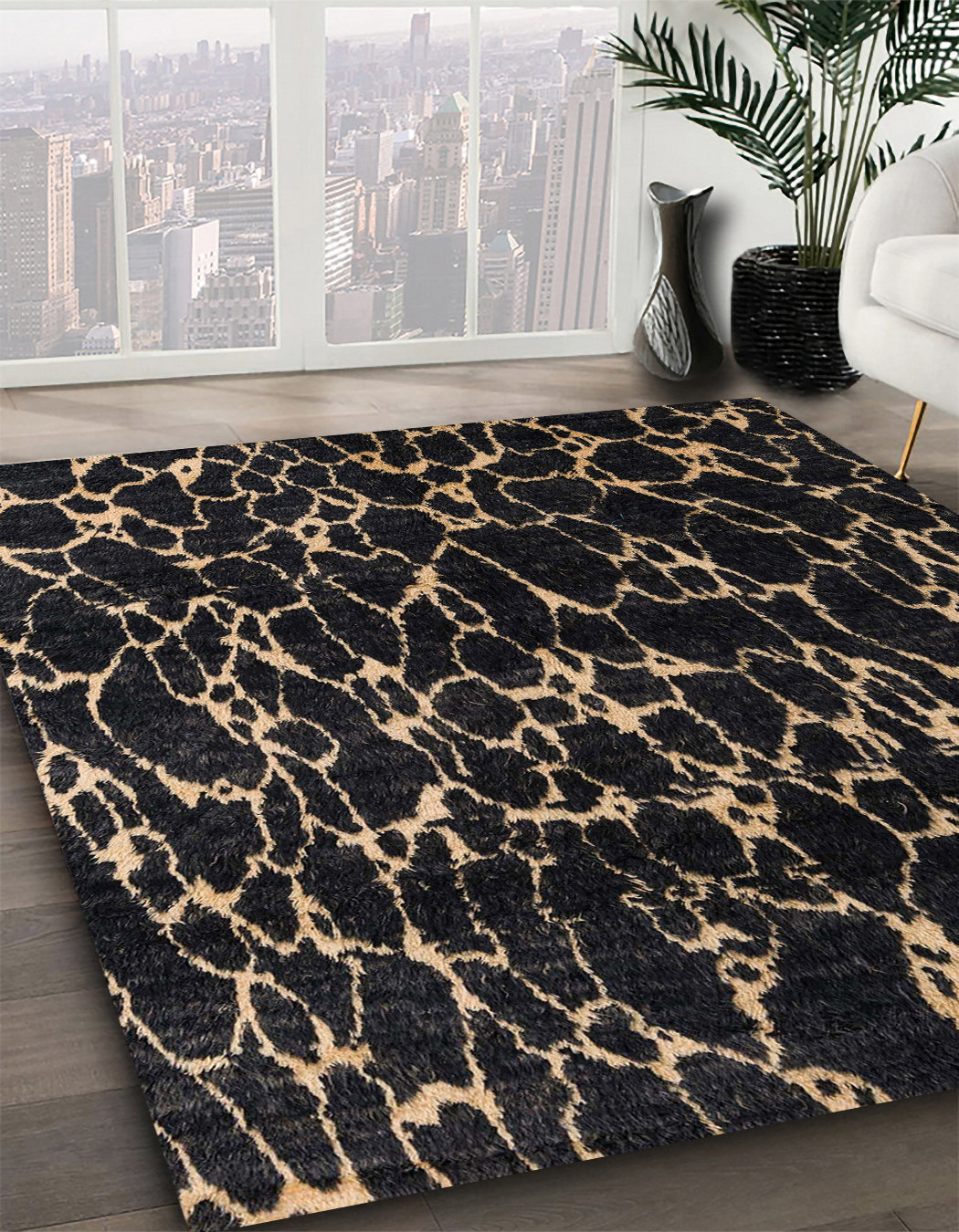 Everly Quinn 100% Machine Washable Abstract Area Rug | Wayfair