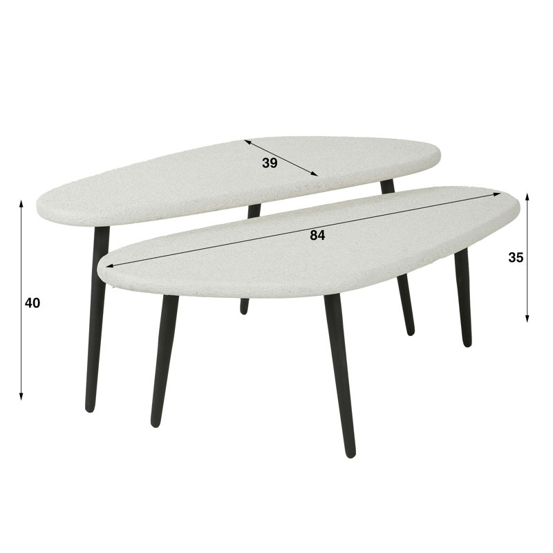 Bernadette Three Leg Coffee Table