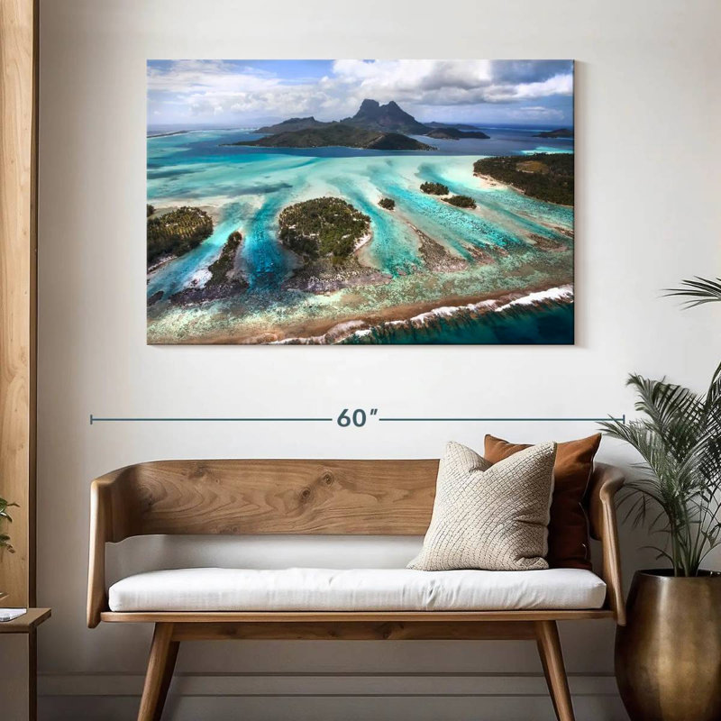 Gillard Bora Bora Lagoon, H 32 po x l 48 po