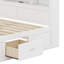 Lit plateforme avec tête de lit multi-rangement, USB et tiroirs-1399078304