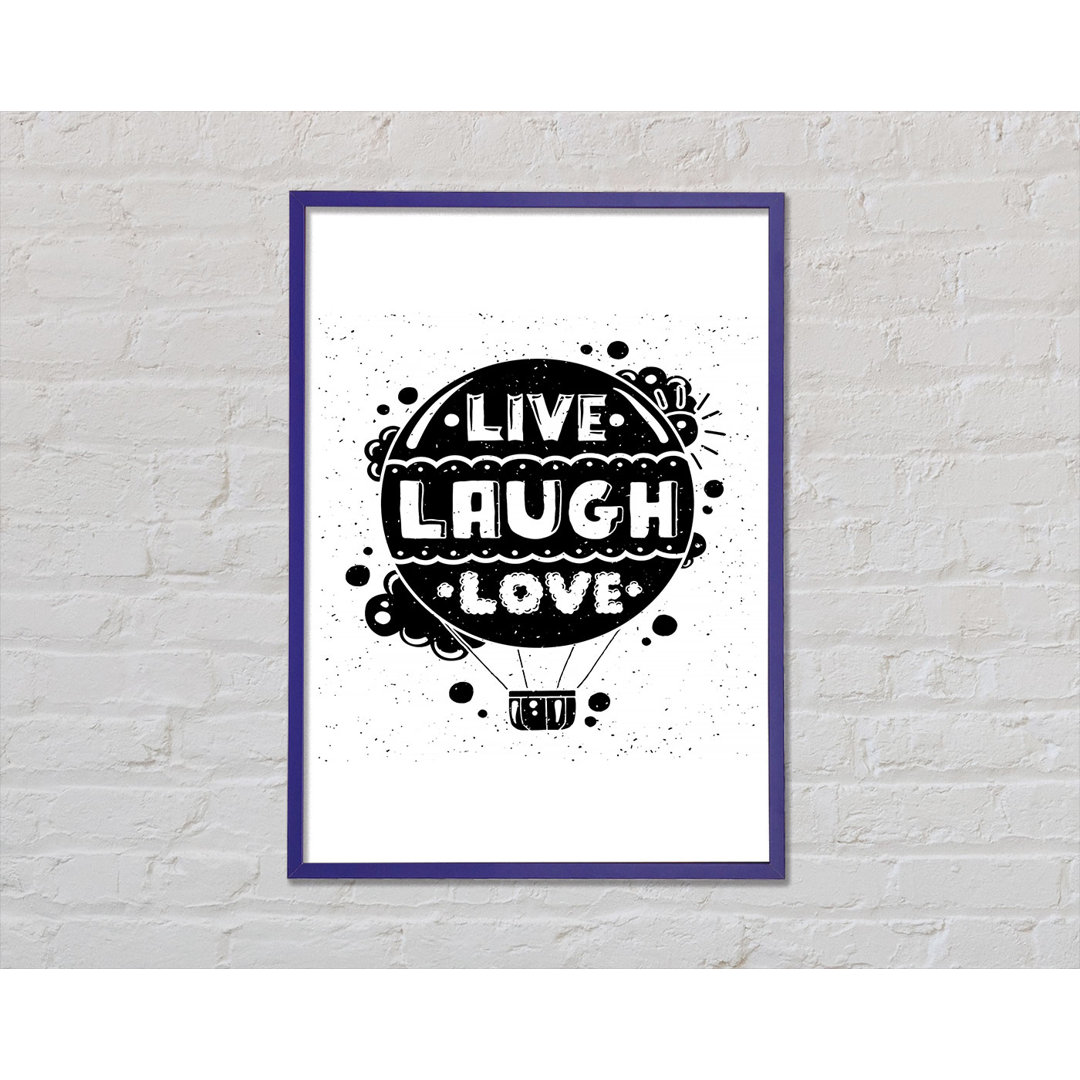 Live Laugh Love 2 - Einzelne Bilderrahmen Kunstdrucke