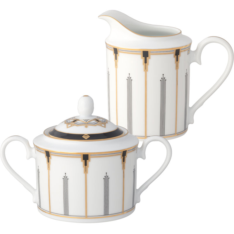 Ensemble sucrier et crémier Noritake