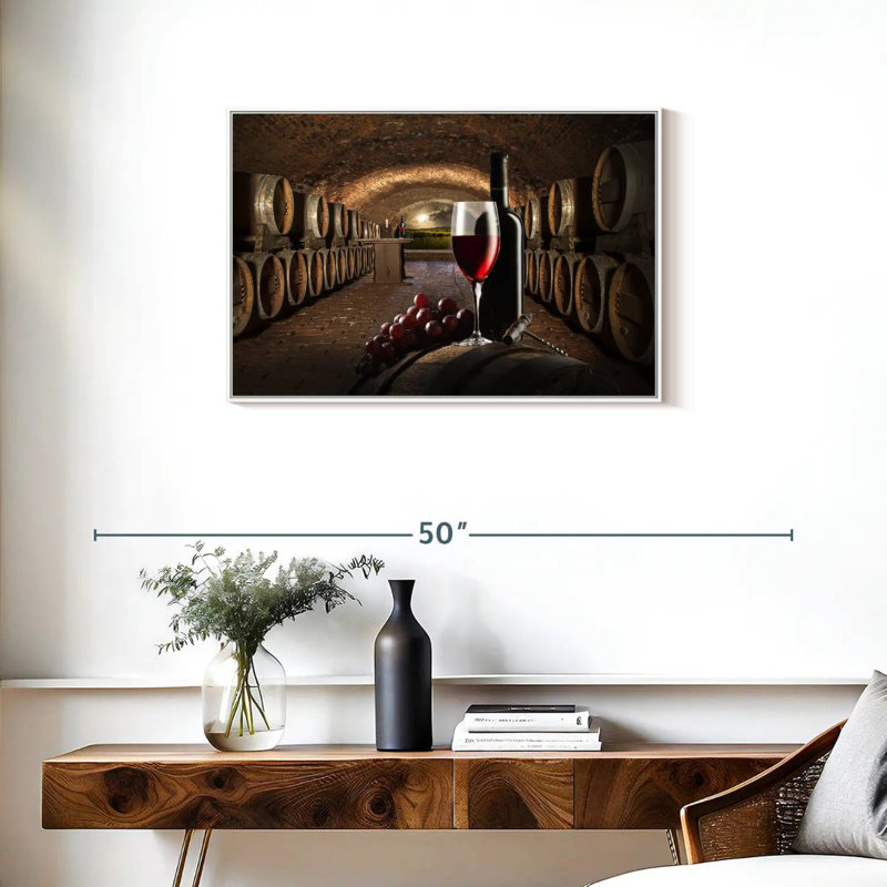 Winery, Cadre flottant blanc, 31 po x 21 po