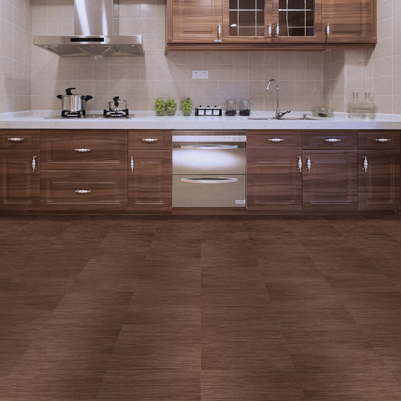 Classic 5mm Thick 20'' W x 20'' L Vinyl, Walnut