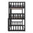 Twin-Sized Triple-Deck Rubber  Bunk Bed Fully Outfitted With Ladders And Guardrails-117529672