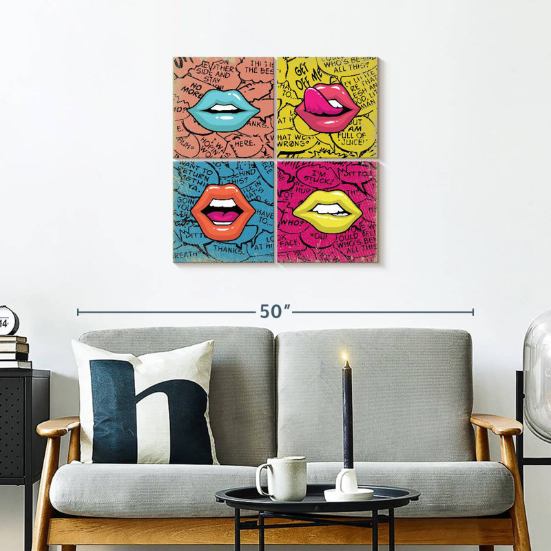 Shuttleworth Comic Lips, 26" H x 26" W