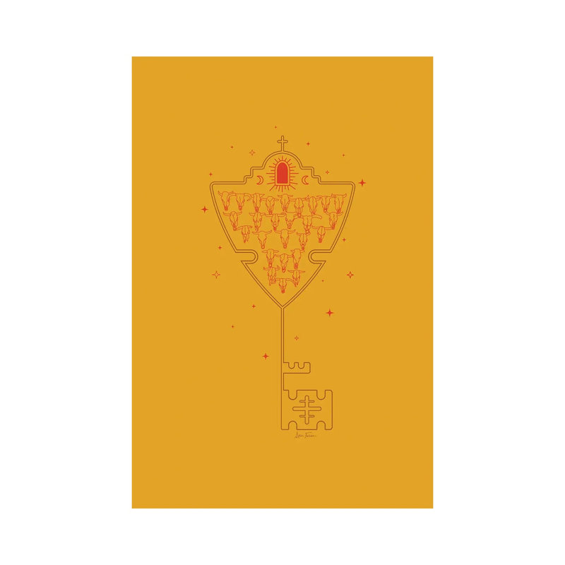 Key To Tejas by Allie Falcon - Wrapped Canvas Print, 20.32 cm H x 30.48 cm W x 1.91 cm D