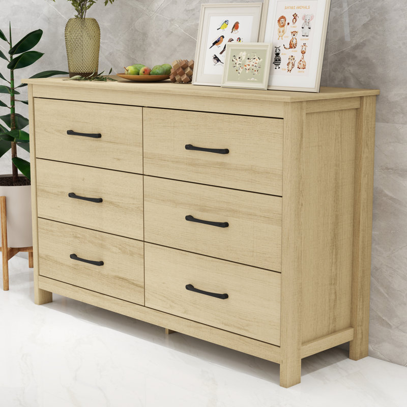 Commode 6 tiroirs Wilder, Naturel
