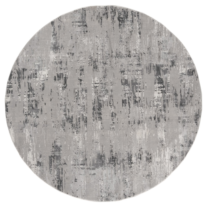 Emmeline Abstract Indoor Rug, Round 7'10"