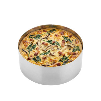 Restaurantware-5 x 2.4 Inch Baking Ring, 1 Round Cake Ring - Oven-Ready, Freezable, Stainless Steel Mold, Dishwashable, For Cooking Or Baking