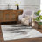 Camillo Abstract Design Modern Gray/Beige Area Rug-542222745