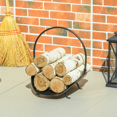 15.75'' W Metal Log Rack