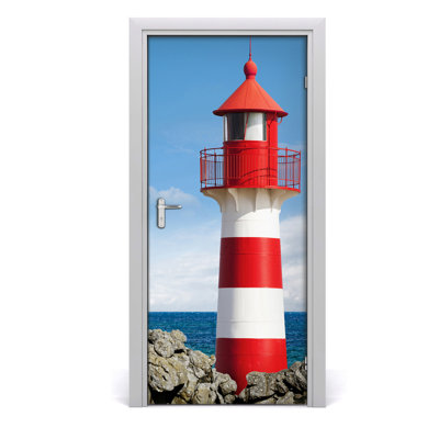 Lighthouse Door Decal