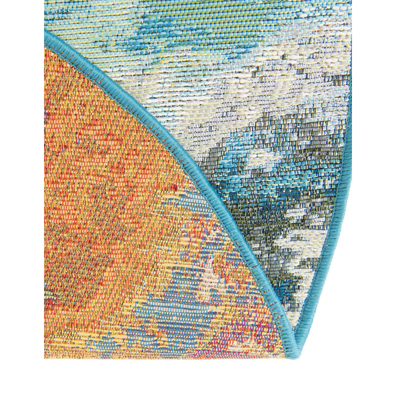 Keazia Indoor/Outdoor Area Rug, Round 10'