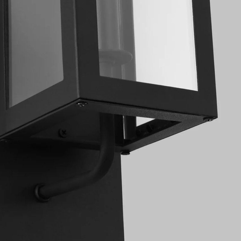 Lanterne 1 lumière Brenda texturée noir, H 15,13 po x l 5,38 po x P 6,75 po