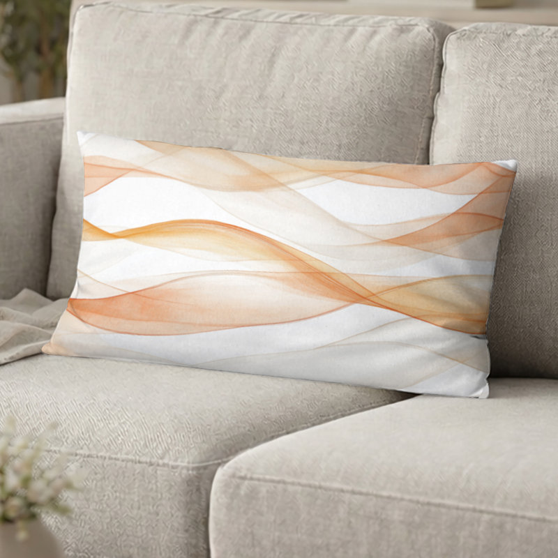 Coussin abstrait - Coussin imprimé Terra, H 12 po x l 20 po