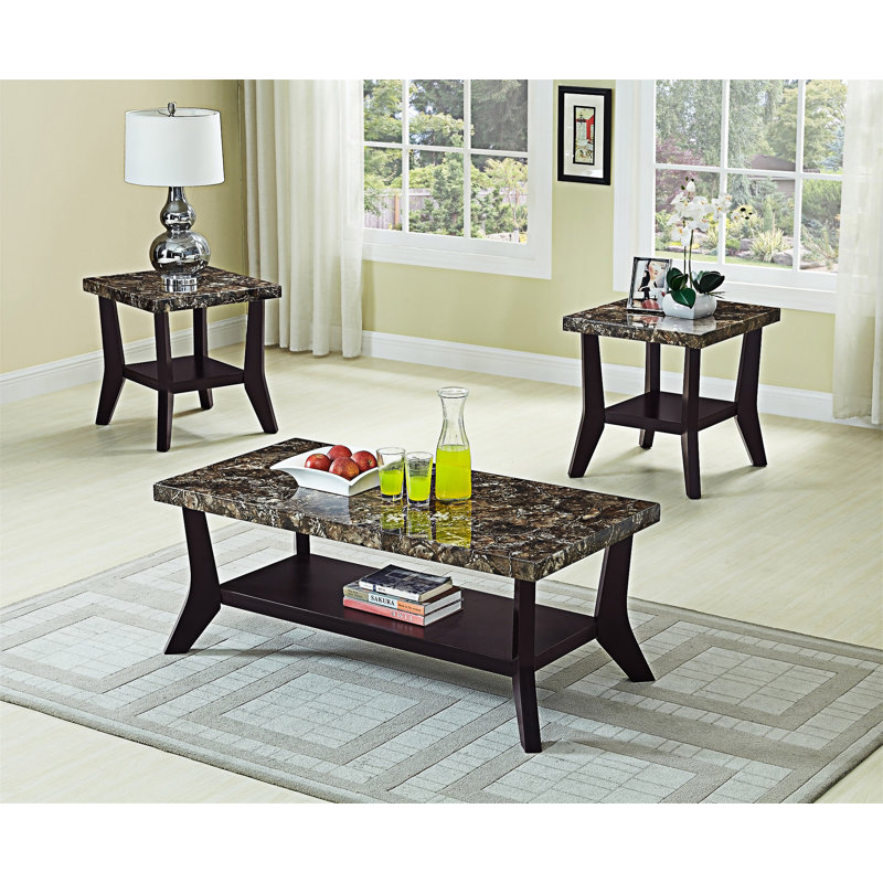 Ensemble de tables basses en bois