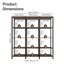  Armoire modulaire multi-usage 70 po pour l'organisation de la chambre à coucher - noir / brun-1553798883