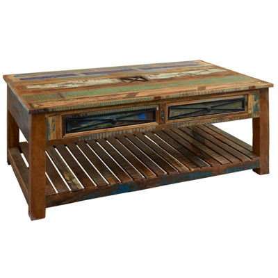 Nature Of Spirit Solid Wood Solid Wood Coffee Table with Storage