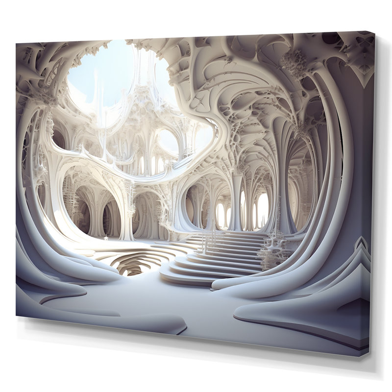 Dreamscape surréaliste fractal fantaisie II - surréalisme, Toile tendue, H 12 po x l 20 po x P 1 po