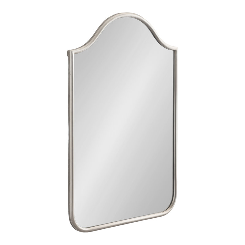 Fellows Metal Scalloped Arch Wall Mirror, 36" x 23.62", Silver
