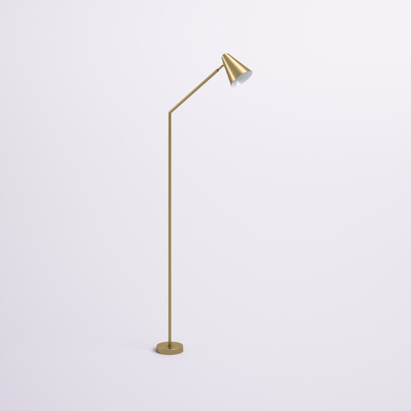 Edgar 60'' Task Floor Lamp, Plated Gold