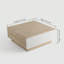 Table basse moderne en faux travertin avec 2 tiroirs