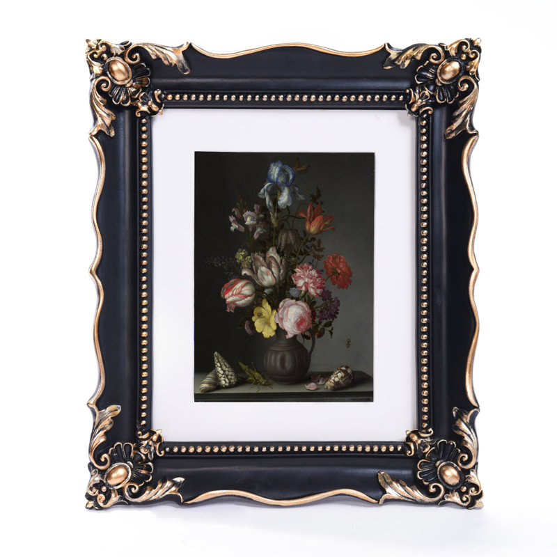 Tyaskin Picture Frame with Mat, Black