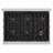 ZLINE Autograph Edition 36 in. 5.2 cu. ft. Classic Gas Range with 6 Burner Cooktop and Convection Gas Oven in Stainless Steel with Black Matte Door and Accents-105283520