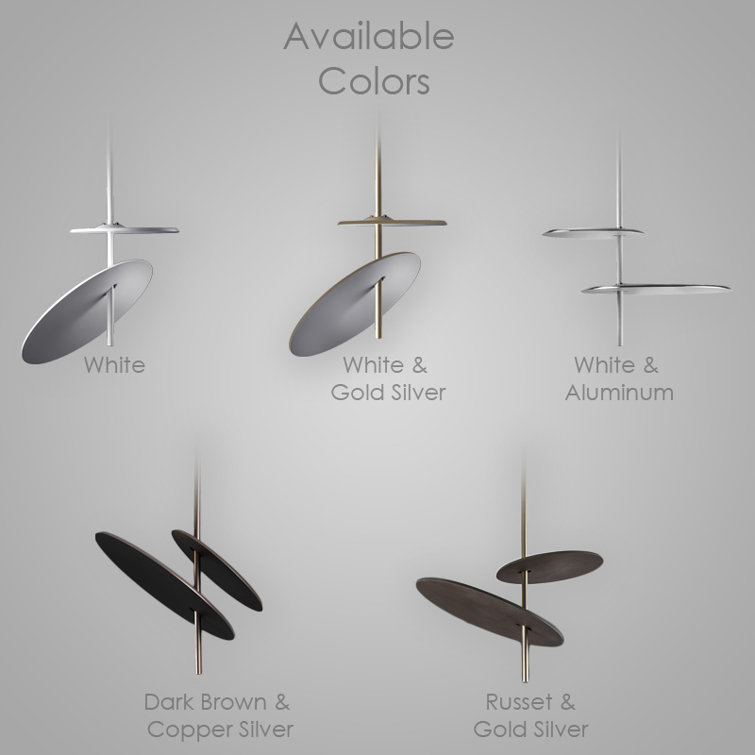 Lua 2-Light LED Unique / Statement Geometric Chandelier