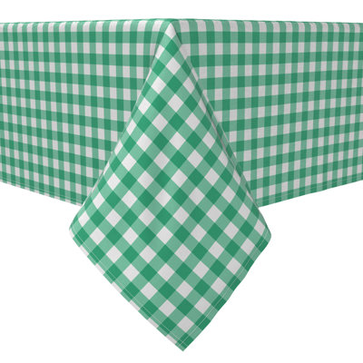 Square Gingham Cotton Twill Tablecloth