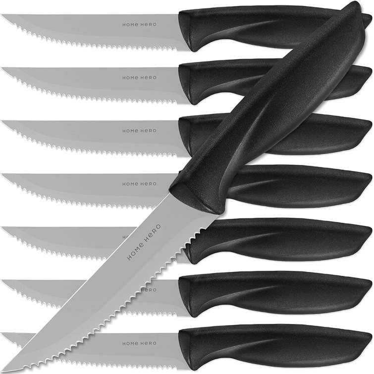 Home Hero 4 Pcs Kitchen Knife Set, Chef Knife Set & Steak Knives - Professional Design Collection - Razor-Sharp High Carbon Stainless Steel Knives