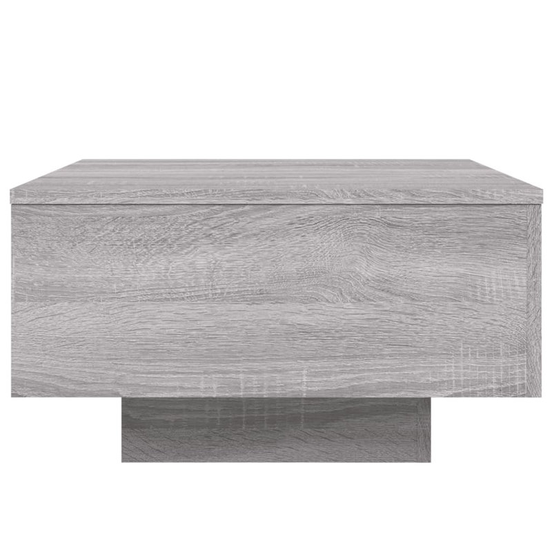 Jlea Pedestal Coffee Table, 31cm H x 55cm L x 55cm W, Grey Sonoma