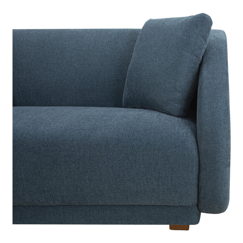 Rae 2 Piece Modular Sofa, Blue Polyester