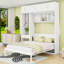 Lit escamotable avec armoires, bureau encastré et tablettes Murphy-640305413-640305419