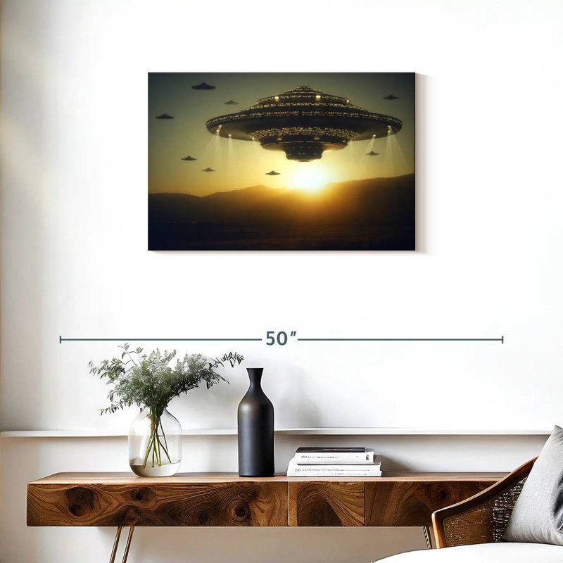 Kelan Alien Invasion, 20" H x 30" W