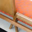Chaise en bois de frêne et en lin de coton massif-110907355