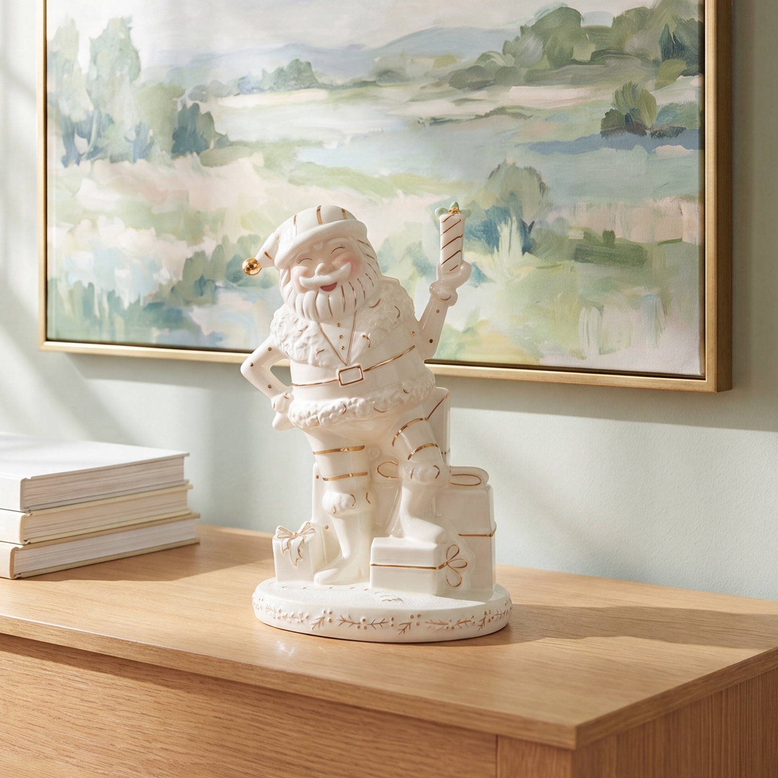 Ceramic Papa Noel Figurine