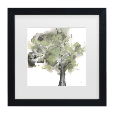 Bolog Chris Paschke Treetops II Sage Matted Framed Art
