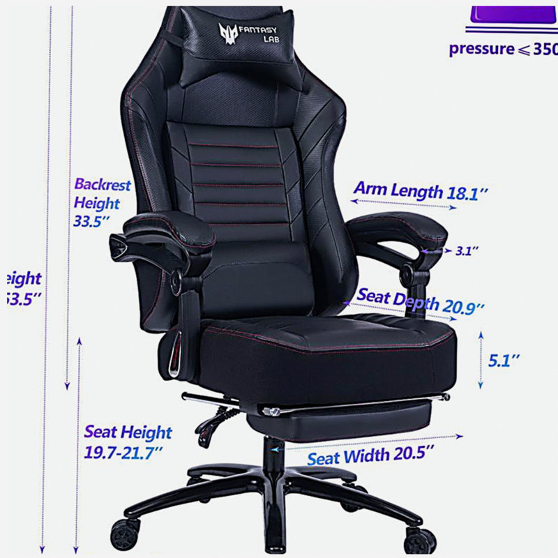 Fauteuil de jeu vidéo ergonomique Vanbow.Seat, Noir