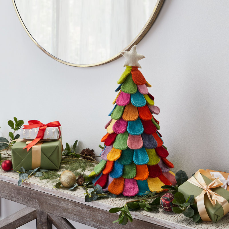 Handmade Tabletop Christmas Tree, 22"H x 12"W x 12"D