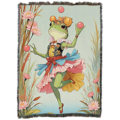 Pure Country Weavers The Juggler Tapestry Throw Blanket Woven from Cotton - Made in The USA (62x82)
