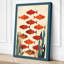 Fish in Water Botanical - Wrapped Canvas-1496812448-1496812445