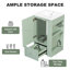 Meuble-lavabo de 20 po avec lavabo, petite armoire moderne avec 1 porte et 1 tiroir, tablettes latérales ouvertes avec barre à serviettes, fabrication en panneau de fibres à densité moyenne-121262970