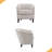 Upholstered Stripe Barrel Chair