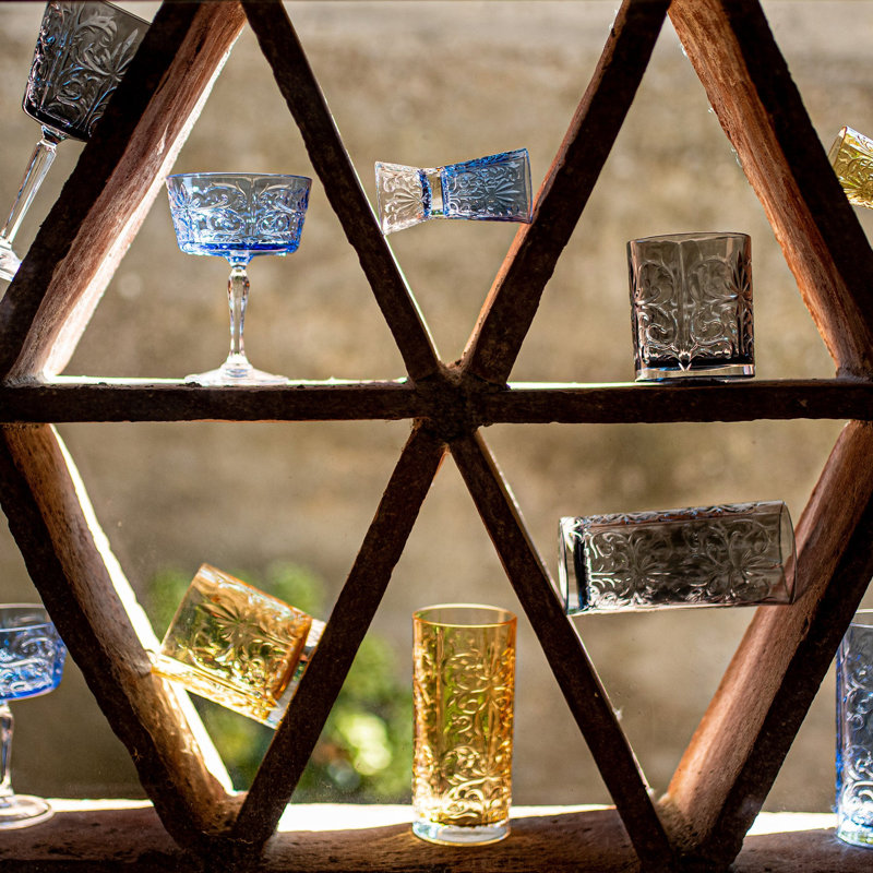 Barocco Whiskey Glass, Cobalt