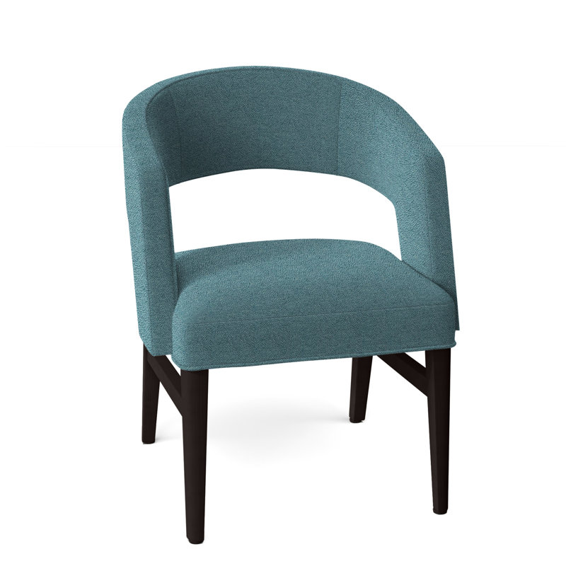 Chaise avec accoudoirs Bryant, Espresso, 8789 Turquoise