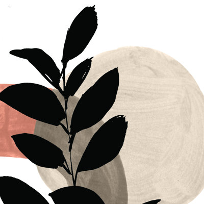 Mid Century Leaves - Wrapped Canvas Art Prints